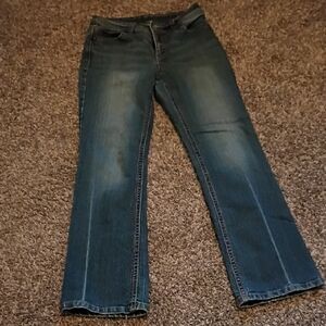 Elegant Indigo Women's Straight Leg Jeans